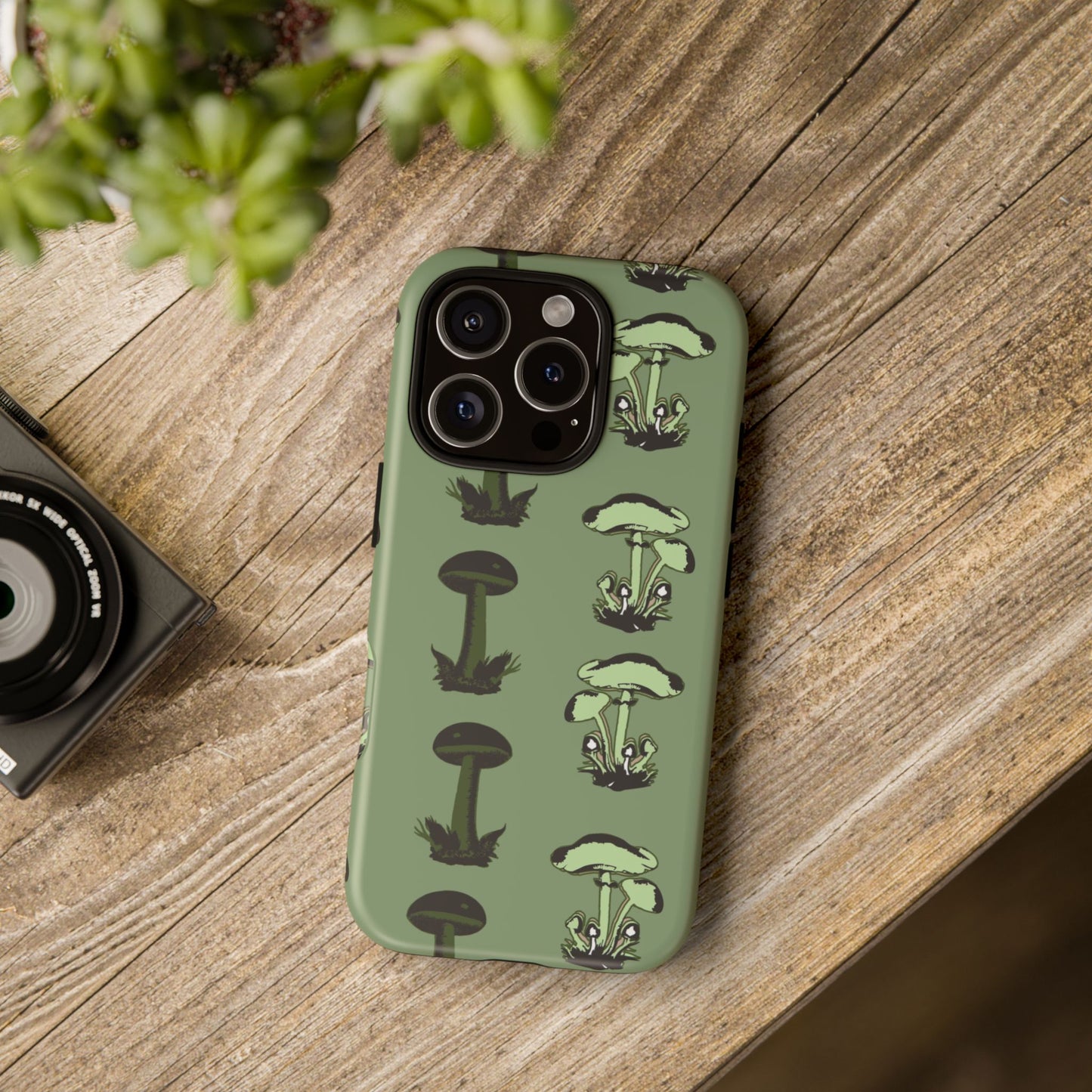 Green funghi phone Case