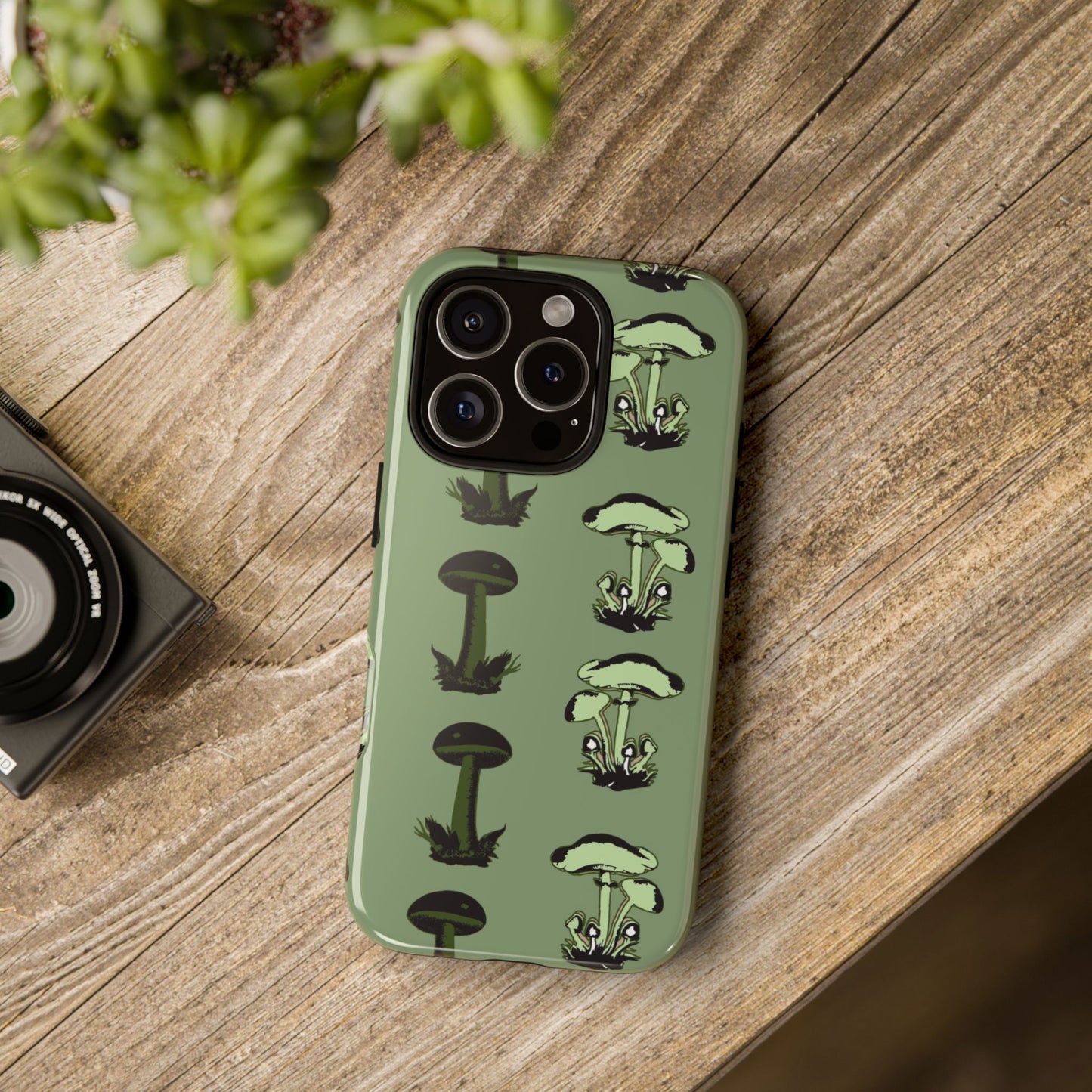 Green funghi phone Case