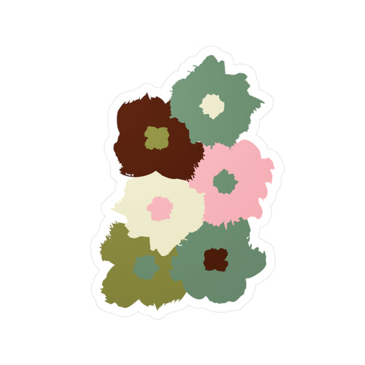 Cute handdrawn flowers | Kiss-Cut Vinyl Decals