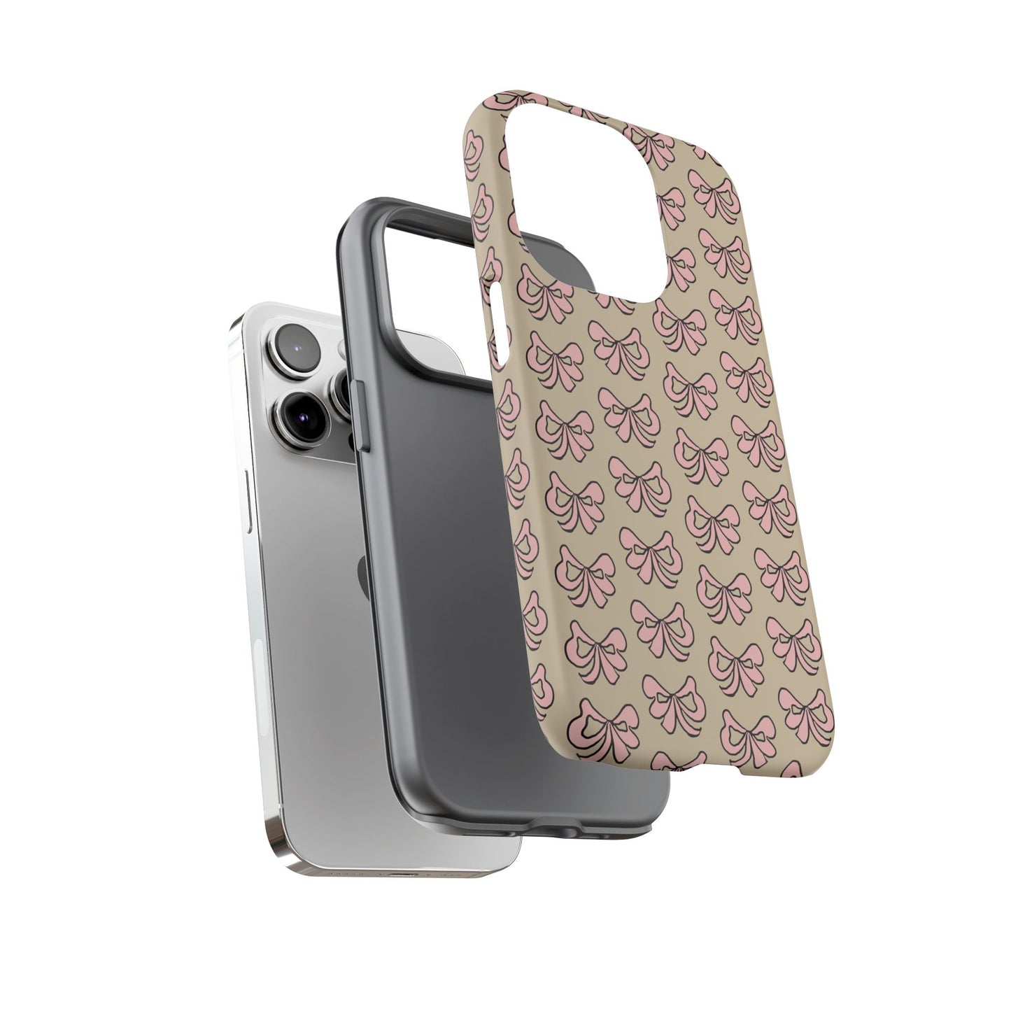 Cute little pink bows - phone case