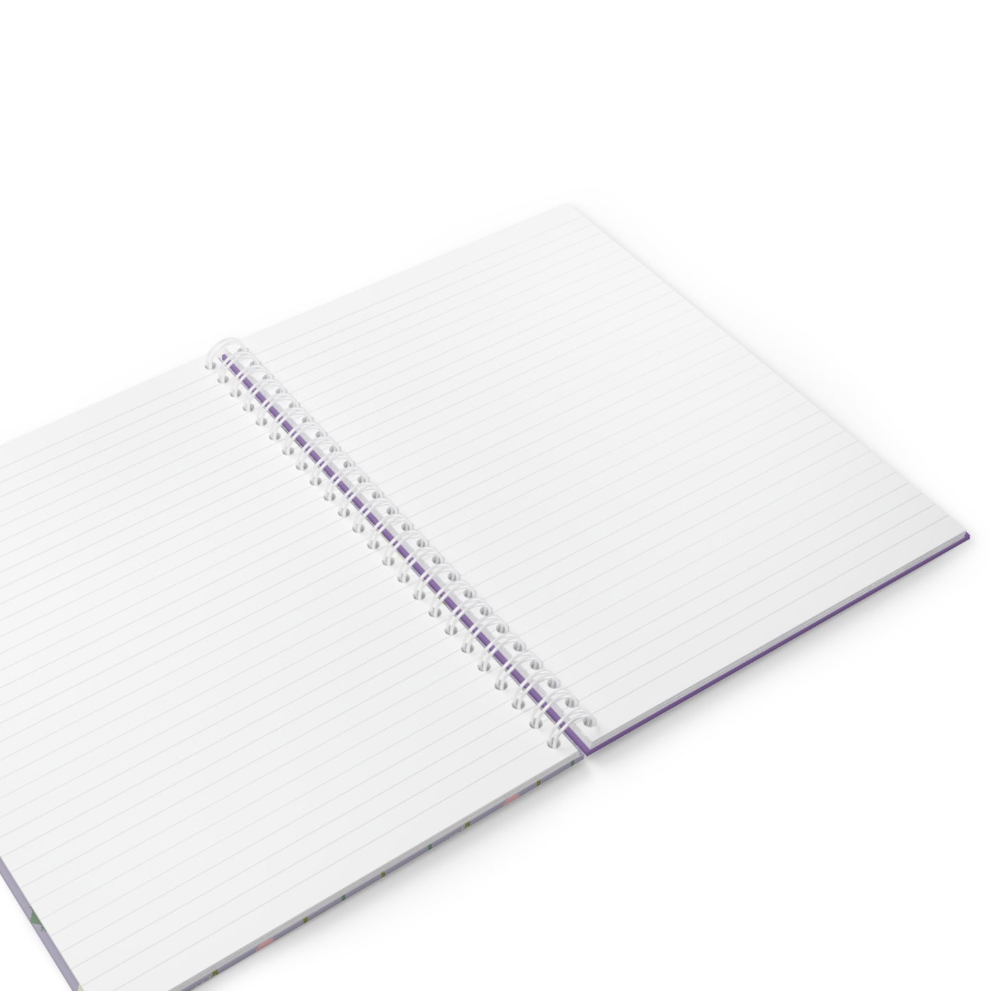 Cute purple handdrawn flowers | Spiral Notebook
