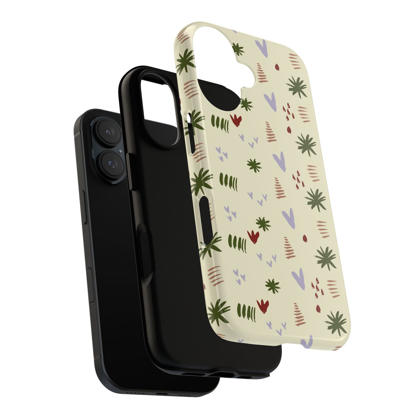 Cute Muted Colors Green Yellow Red, Protective Phone Cover, Stylish Phone Accessories, Unique Gifts for Her