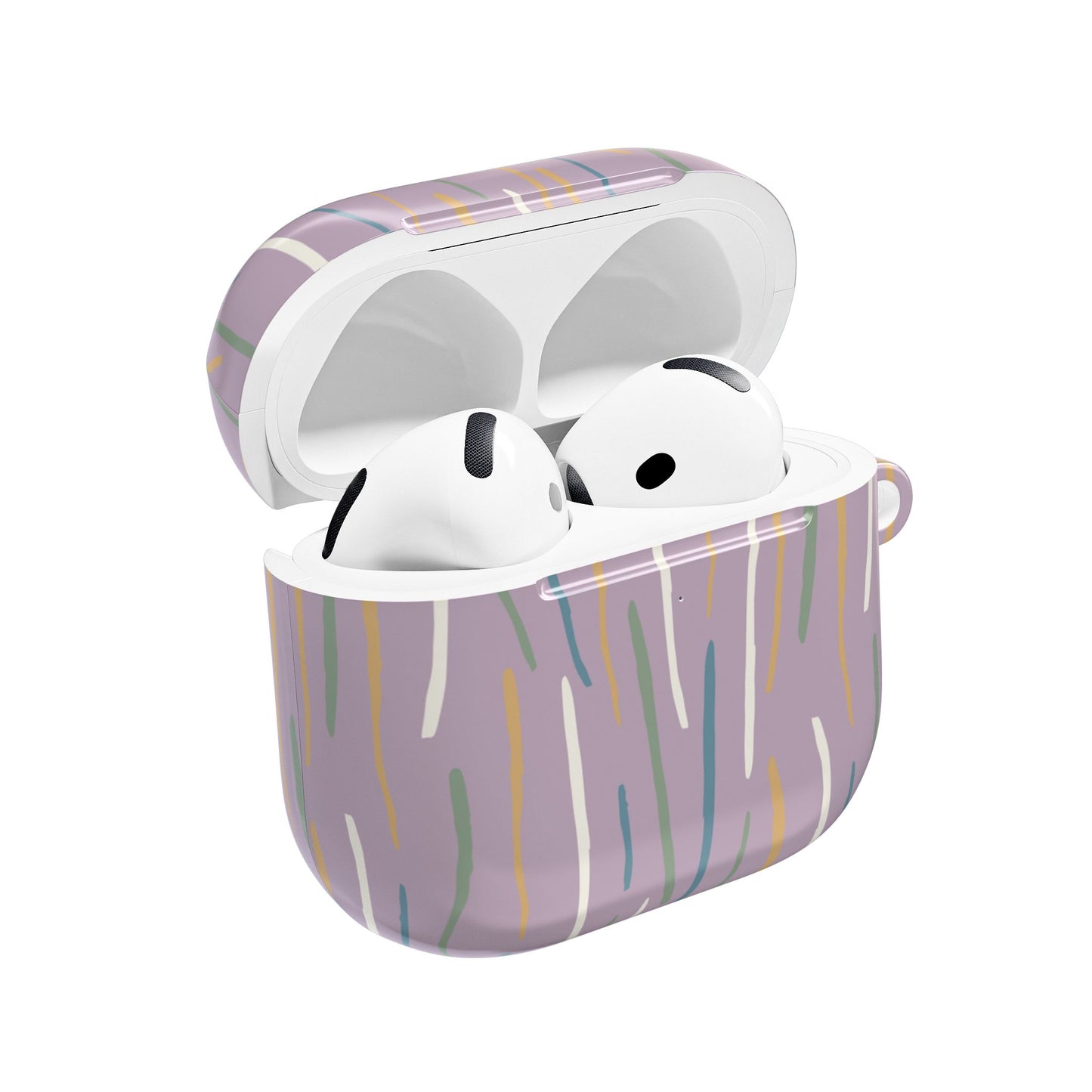 Cute handdrawn stripes AirPod Cases | purple