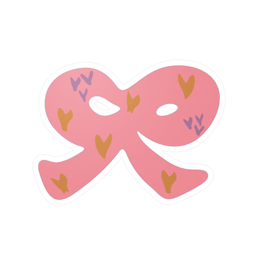 Cute pink bow | Vinyl Kiss-Cut Stickers