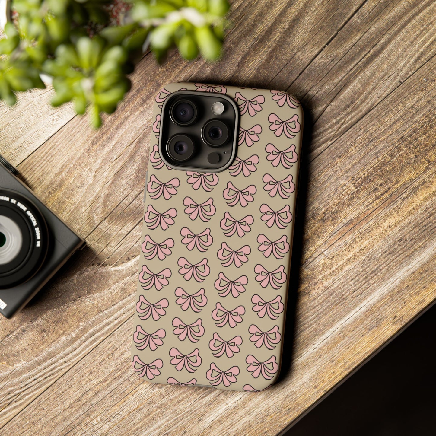 Cute little pink bows - phone case