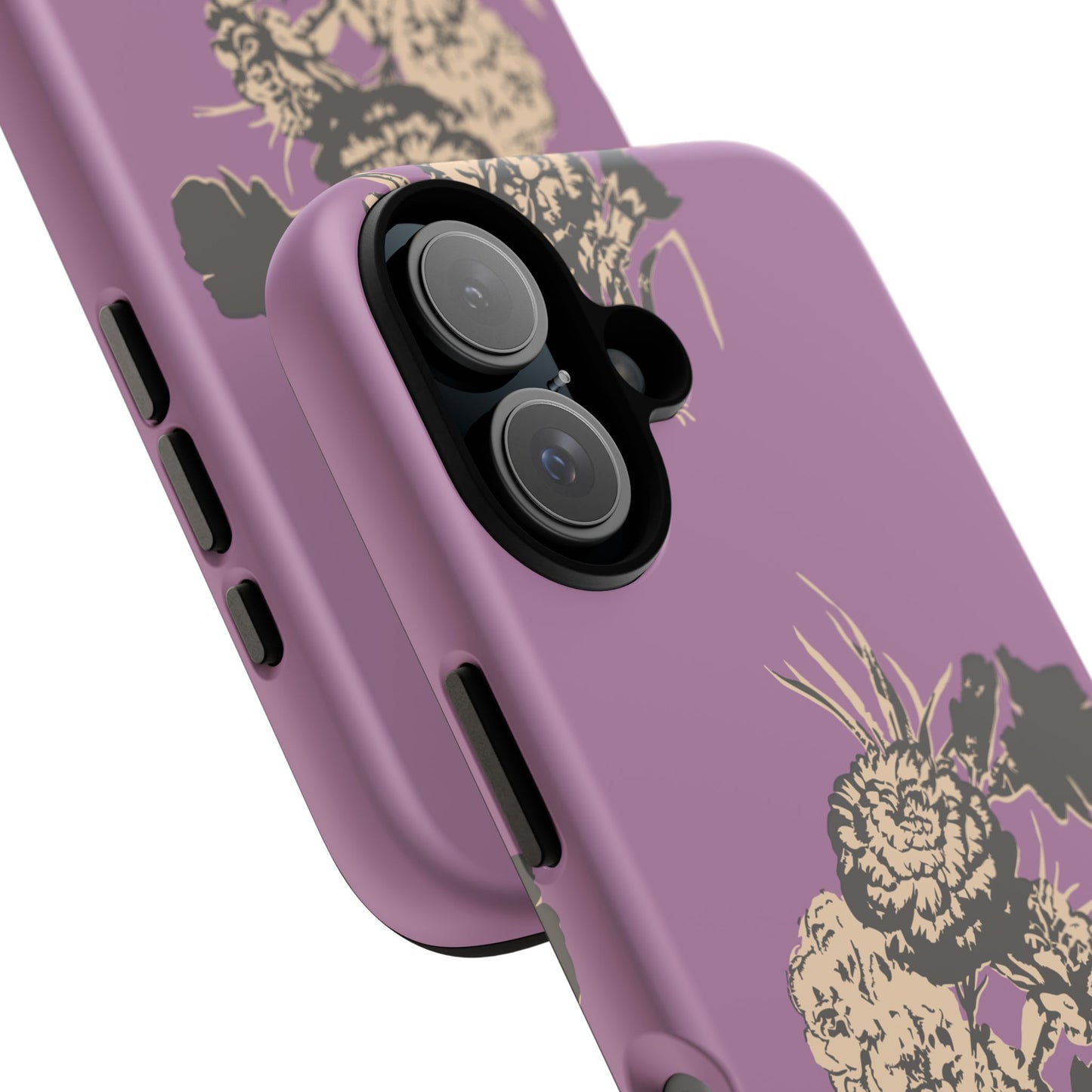 Purple Phone Case with artistic flower