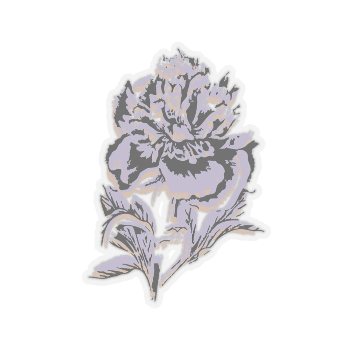 Pretty purple flower | Kiss-Cut Stickers