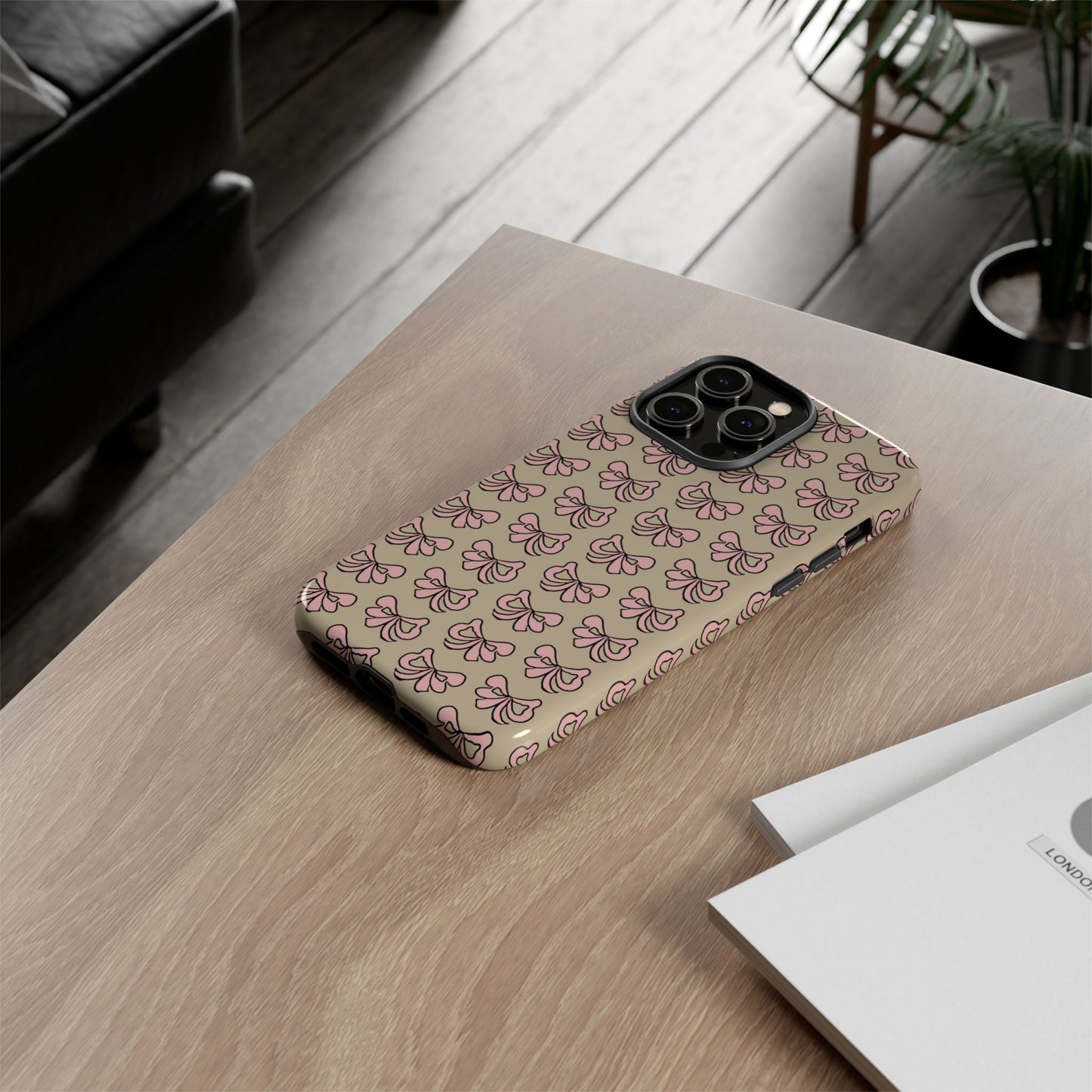 Cute little pink bows - phone case