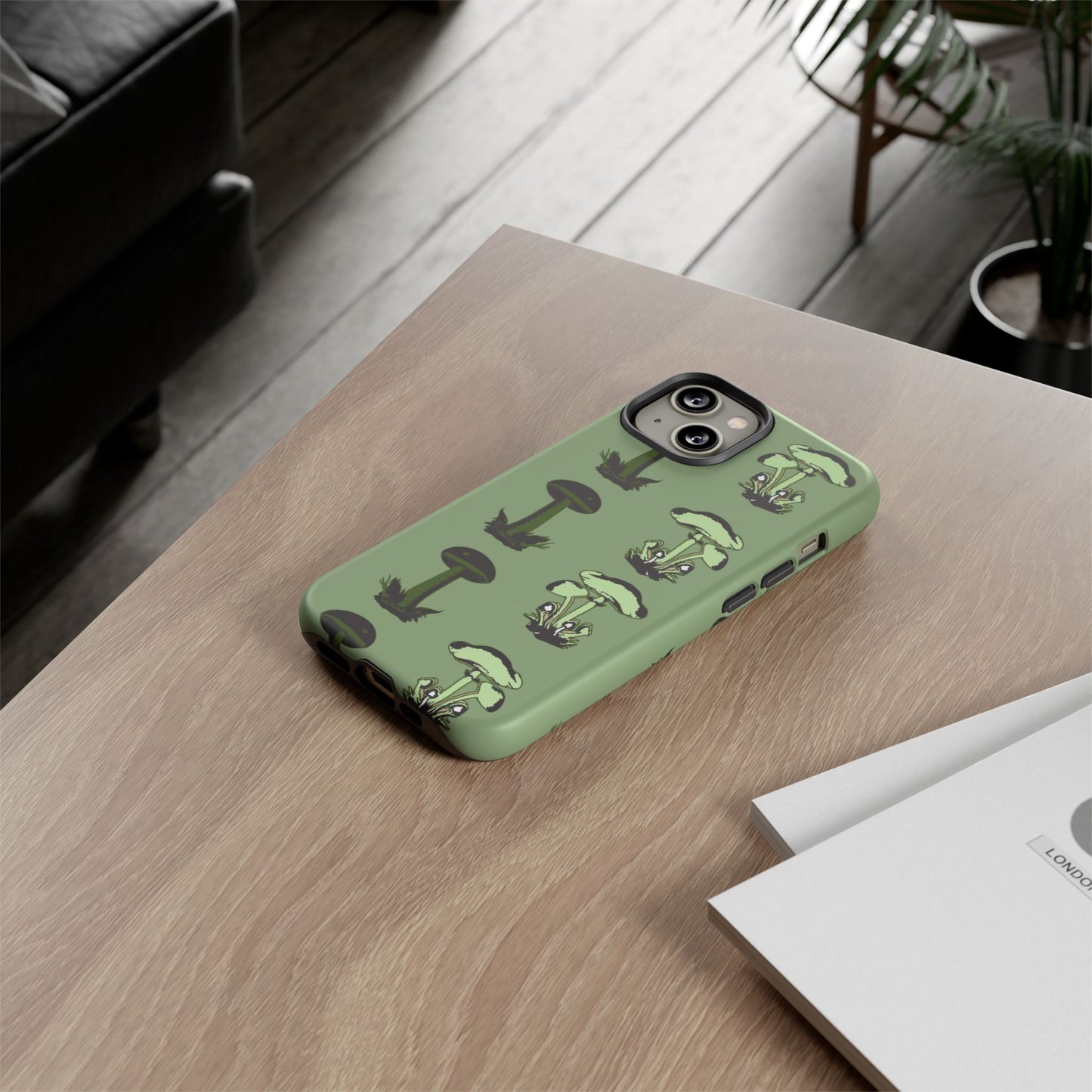 Green funghi phone Case