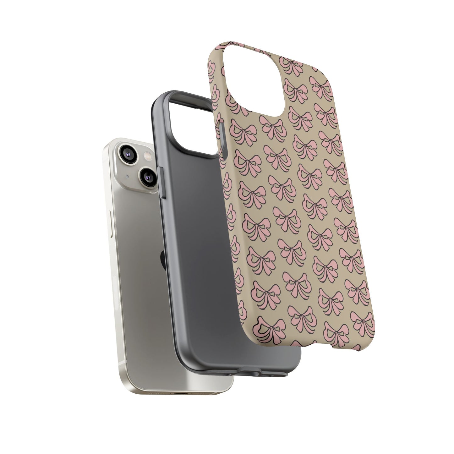 Cute little pink bows - phone case