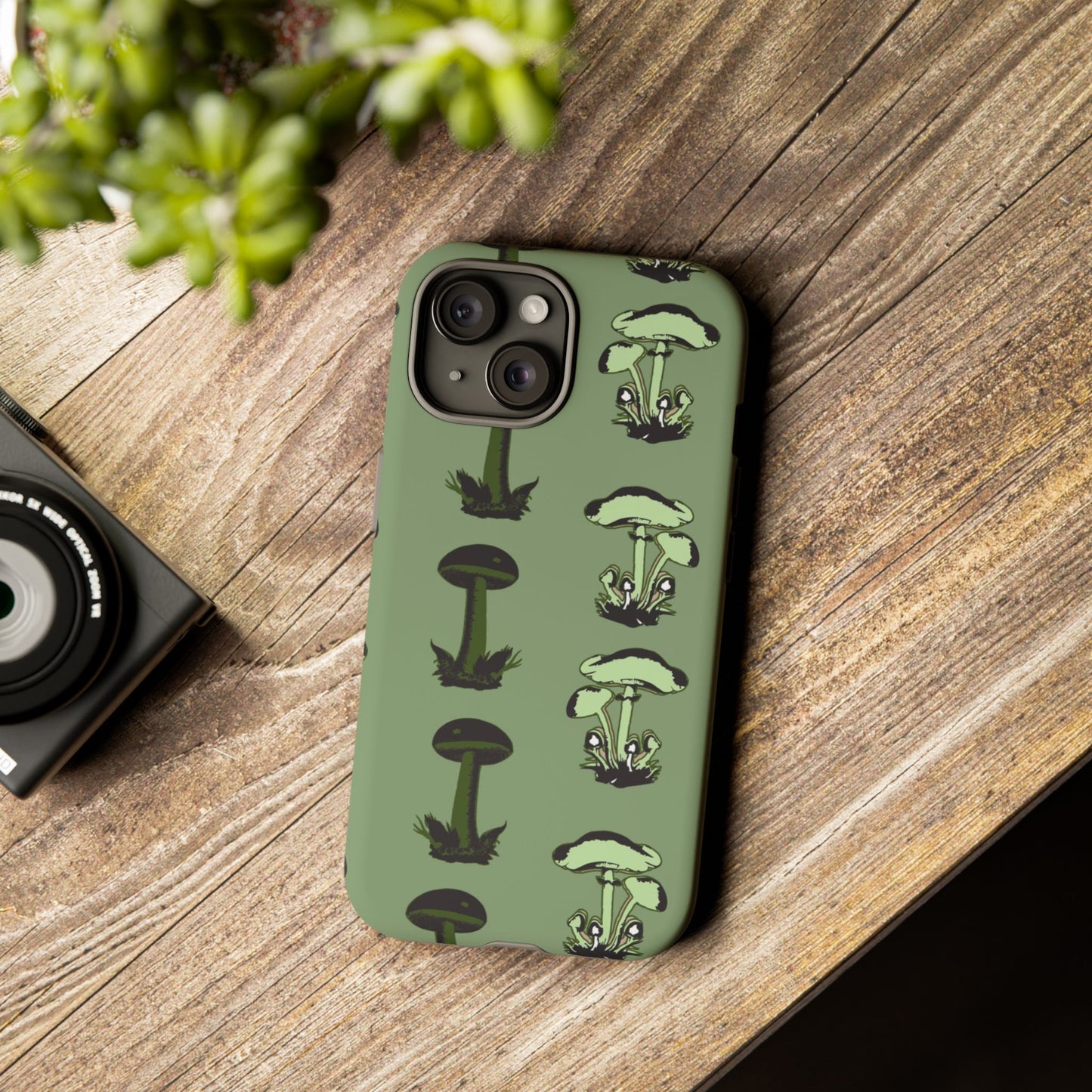 Green funghi phone Case