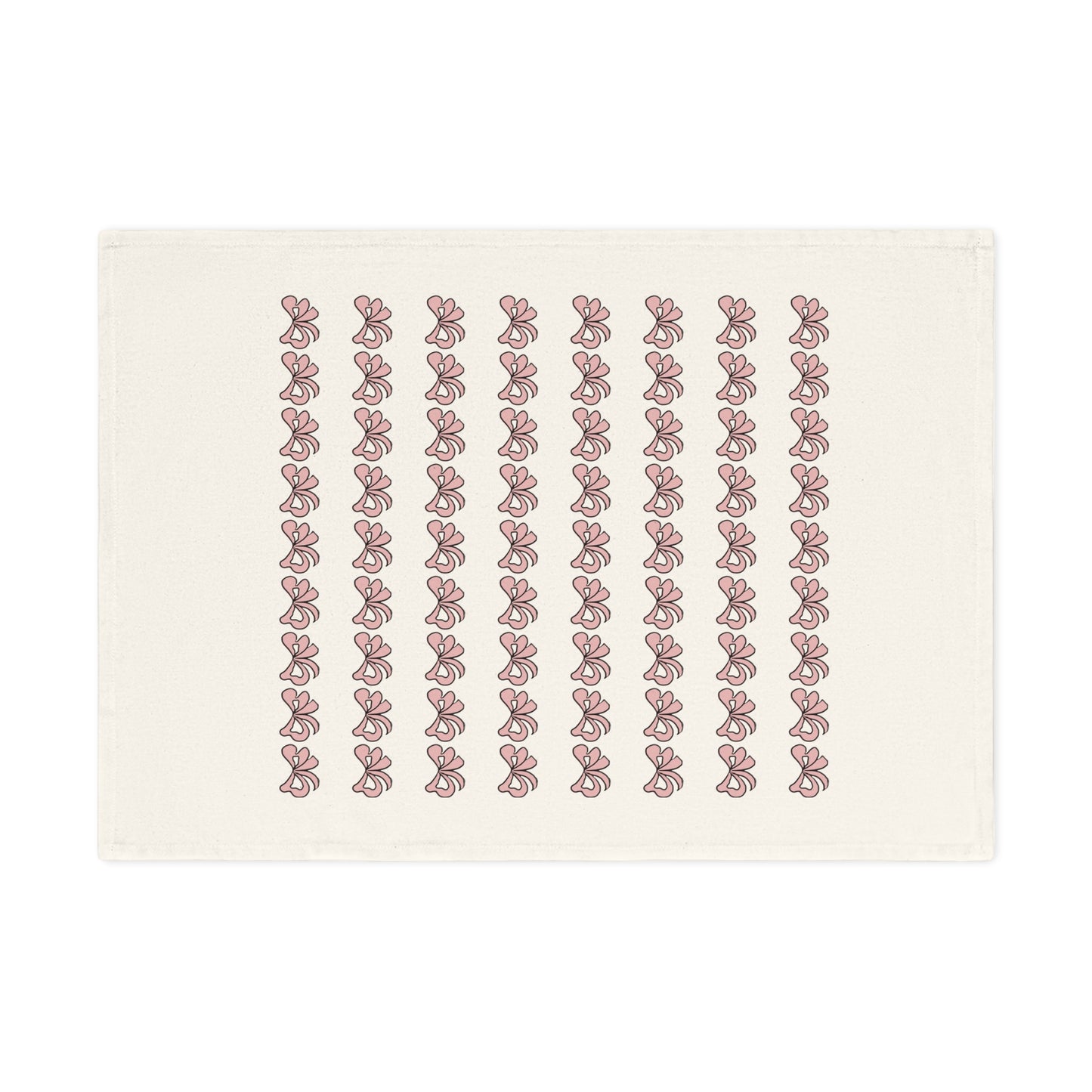 Cute handdrawn pink bows | Cotton Tea Towel