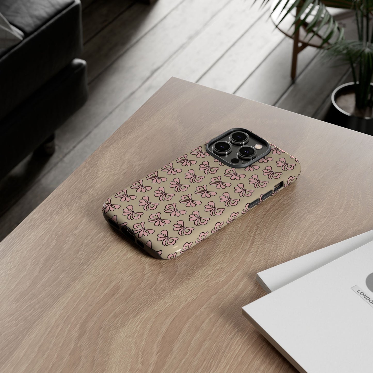 Cute little pink bows - phone case
