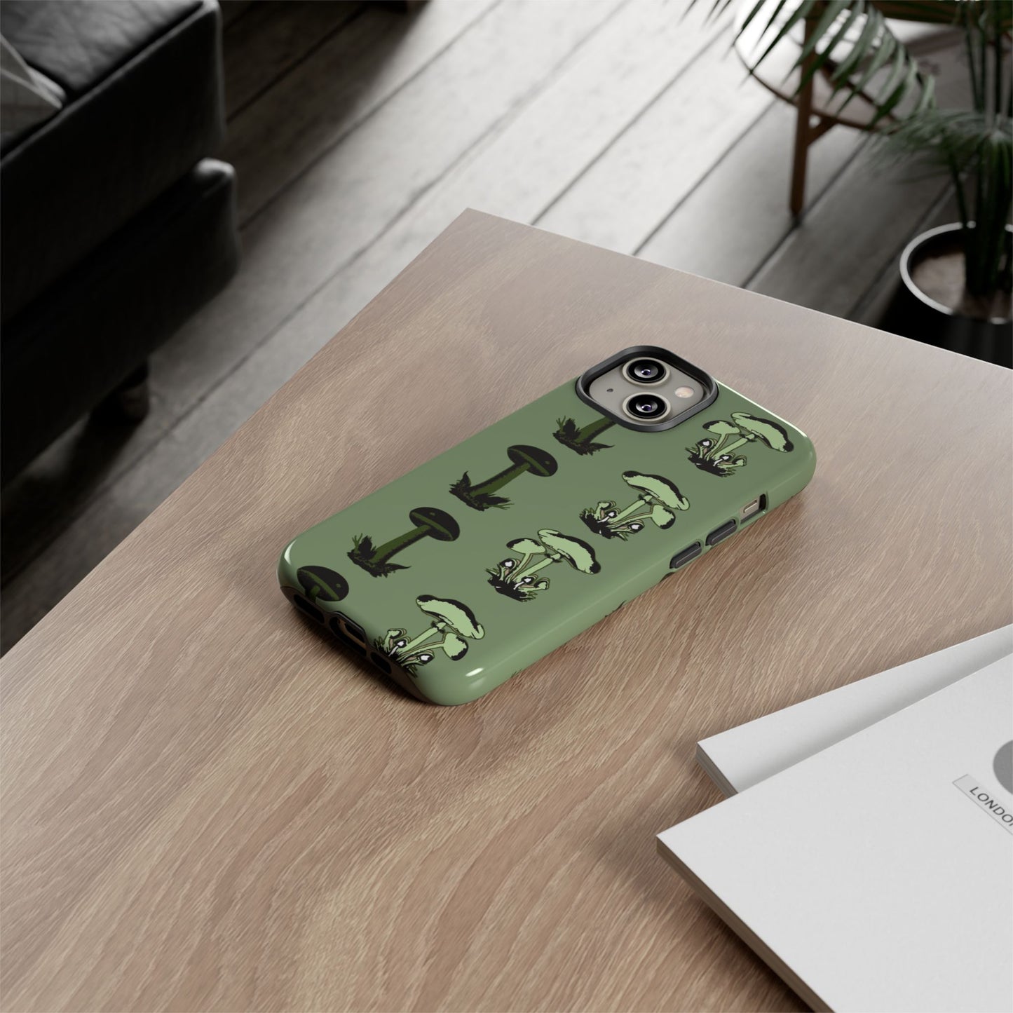 Green funghi phone Case