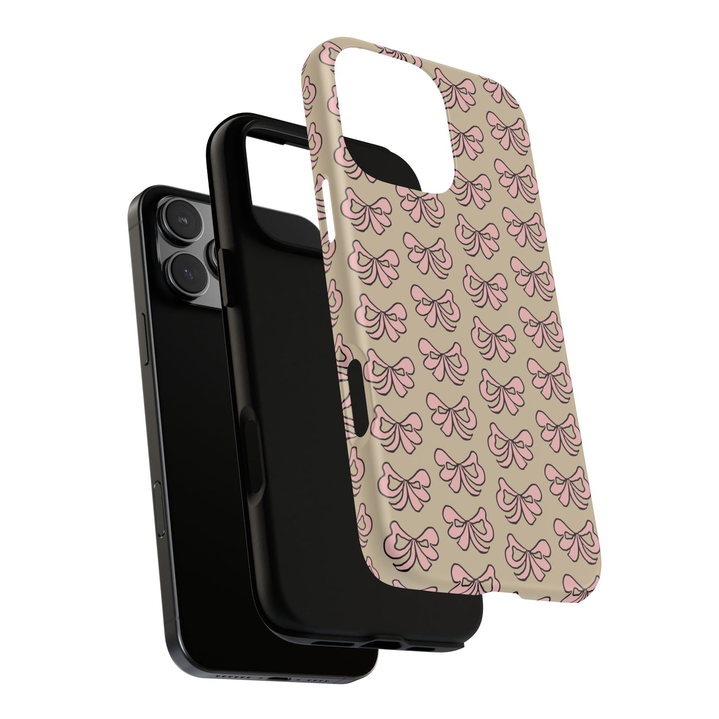 Cute little pink bows - phone case