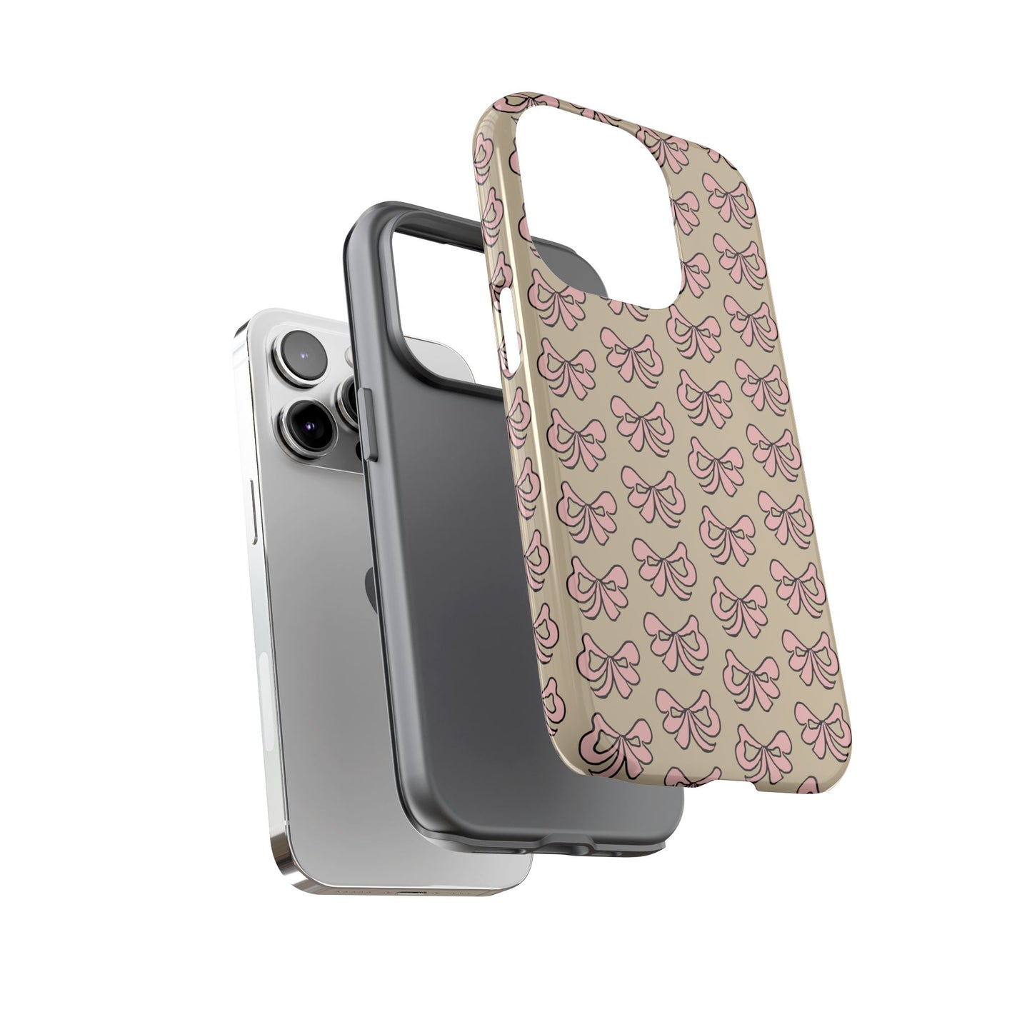 Cute little pink bows - phone case