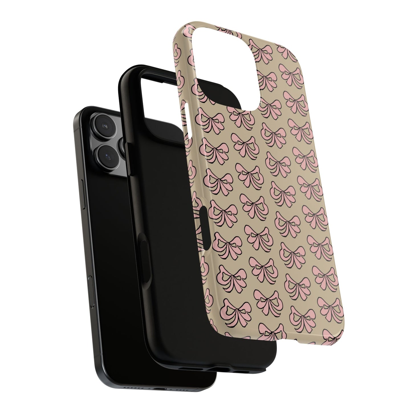 Cute little pink bows - phone case