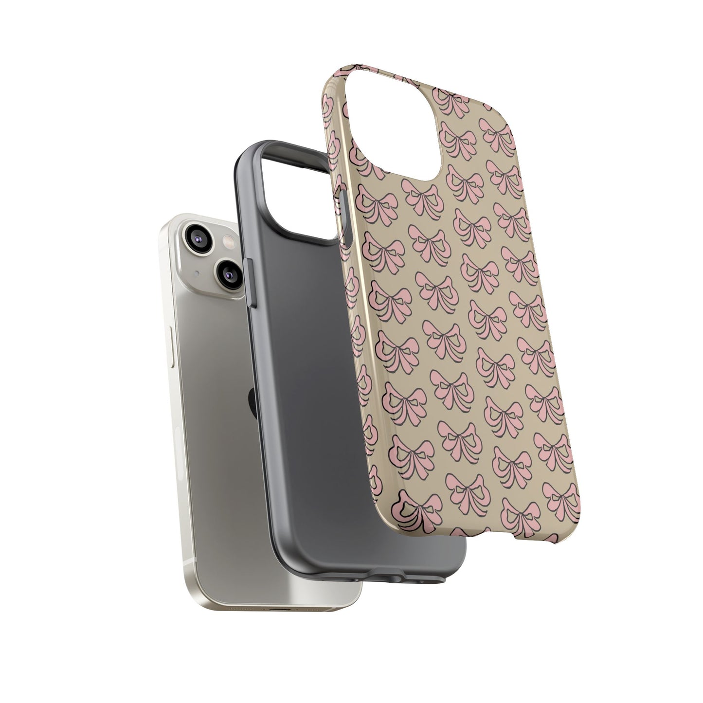 Cute little pink bows - phone case