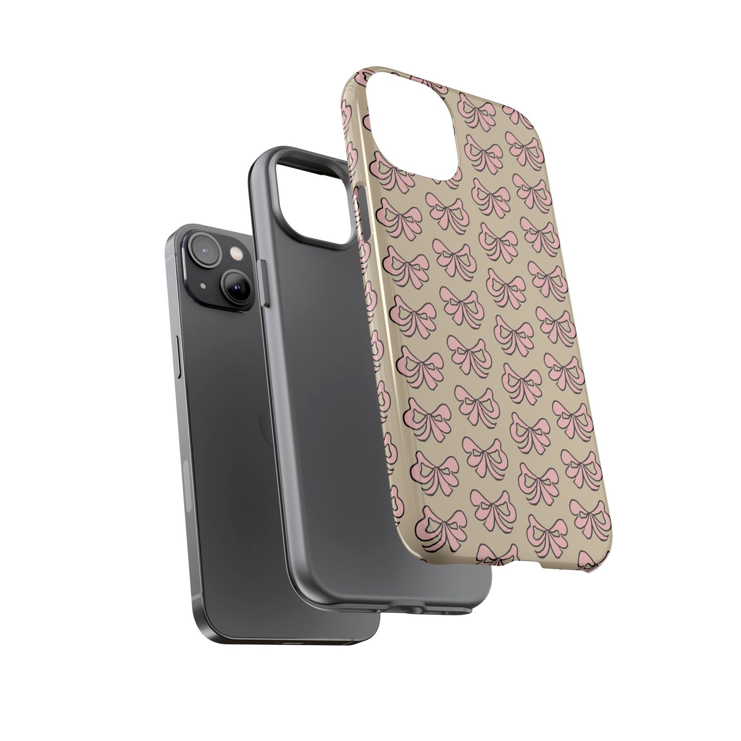 Cute little pink bows - phone case