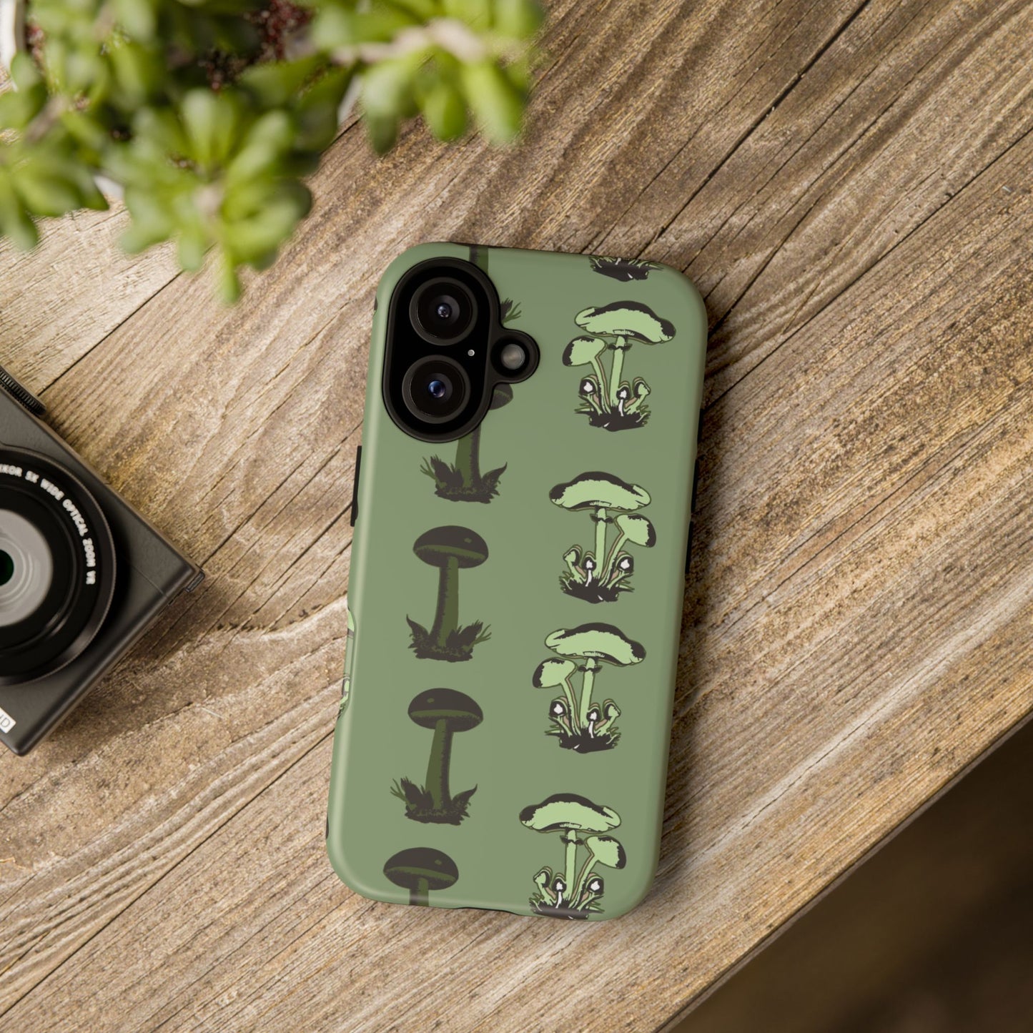 Green funghi phone Case