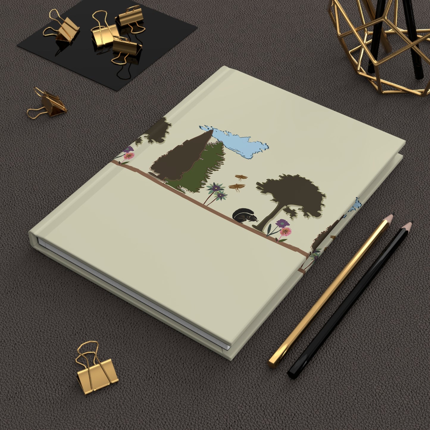 Cute light yellow journal | Hardcover Journal Matte