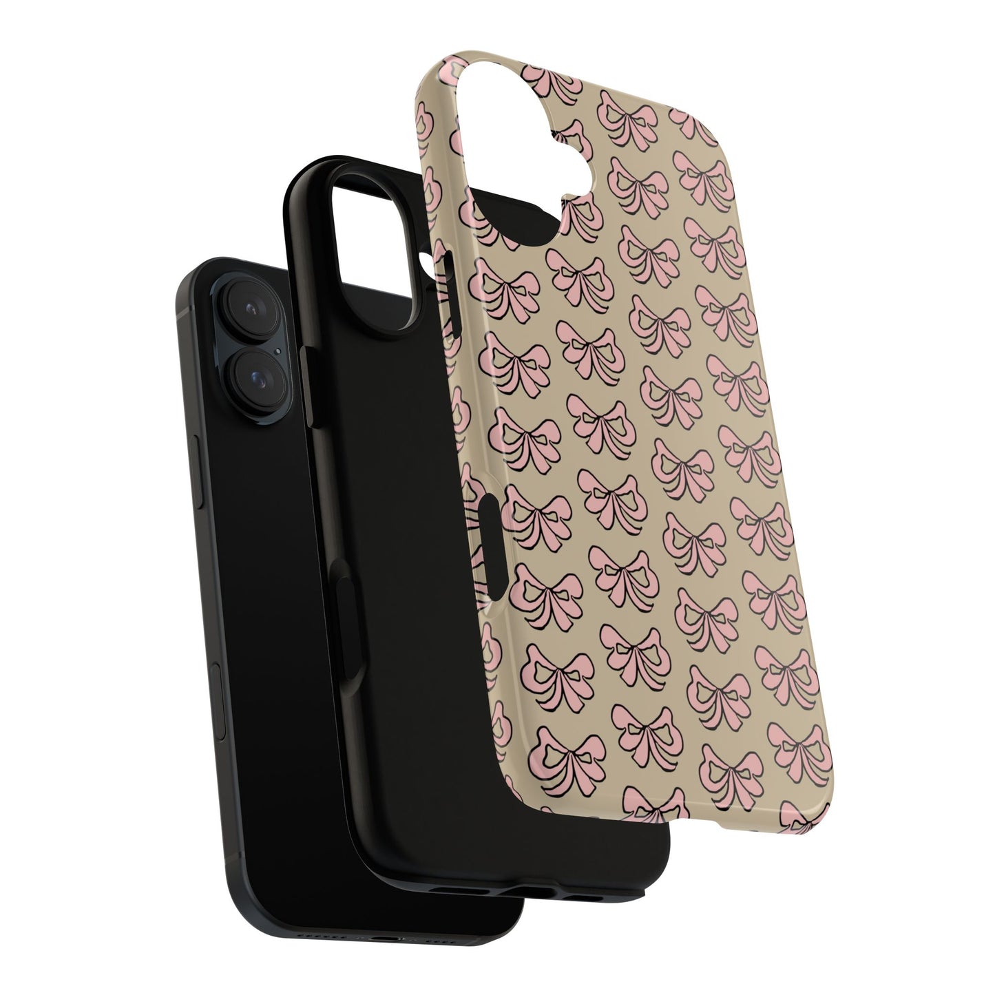 Cute little pink bows - phone case
