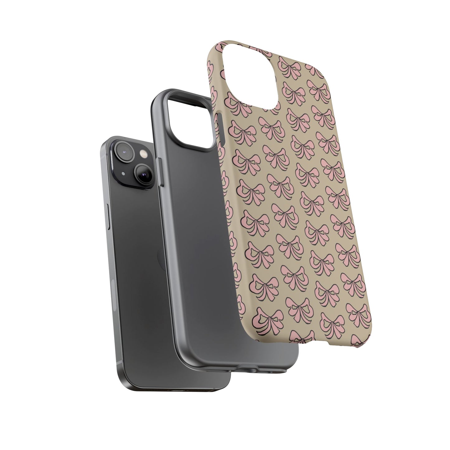 Cute little pink bows - phone case
