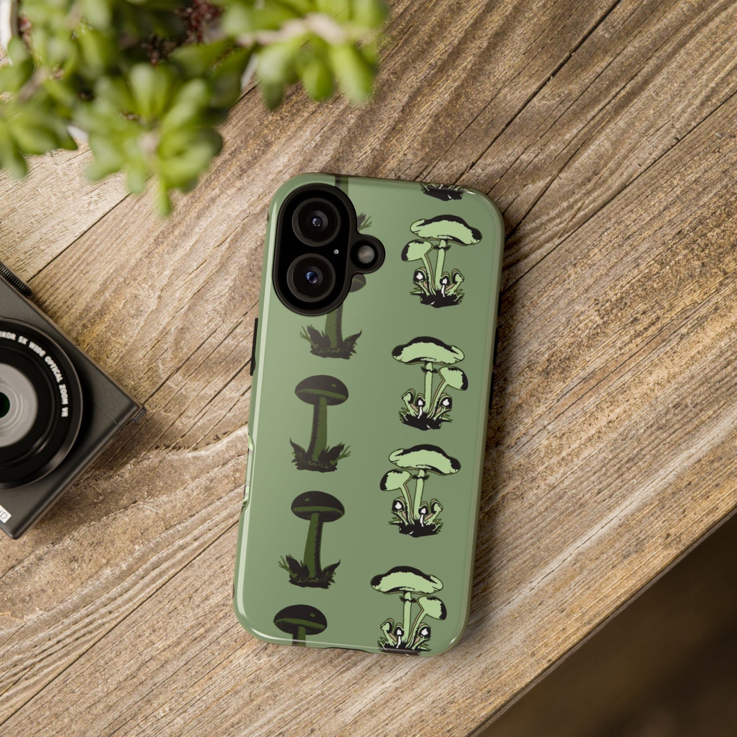 Green funghi phone Case