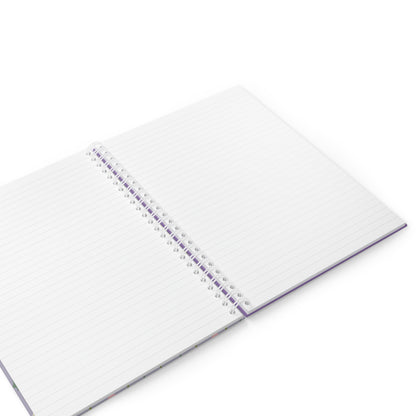 Cute purple handdrawn flowers | Spiral Notebook