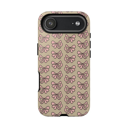 Cute little pink bows - phone case