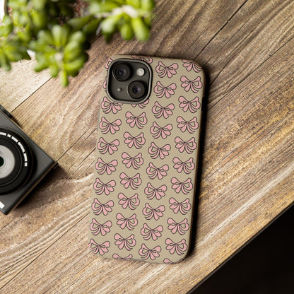 Cute little pink bows - phone case