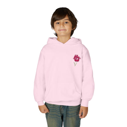 Handdrawn Flower | Youth Heavy Blend Hooded Sweatshirt