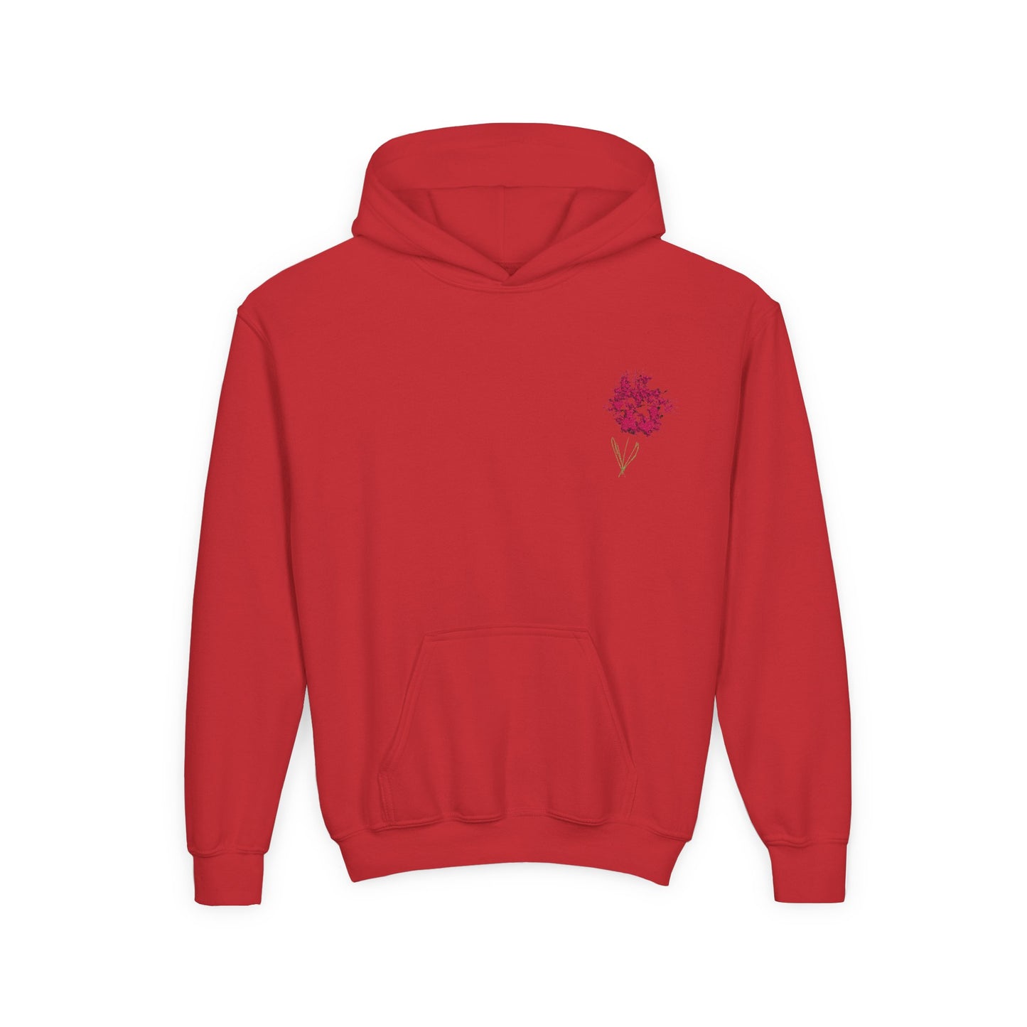 Handdrawn Flower | Youth Heavy Blend Hooded Sweatshirt
