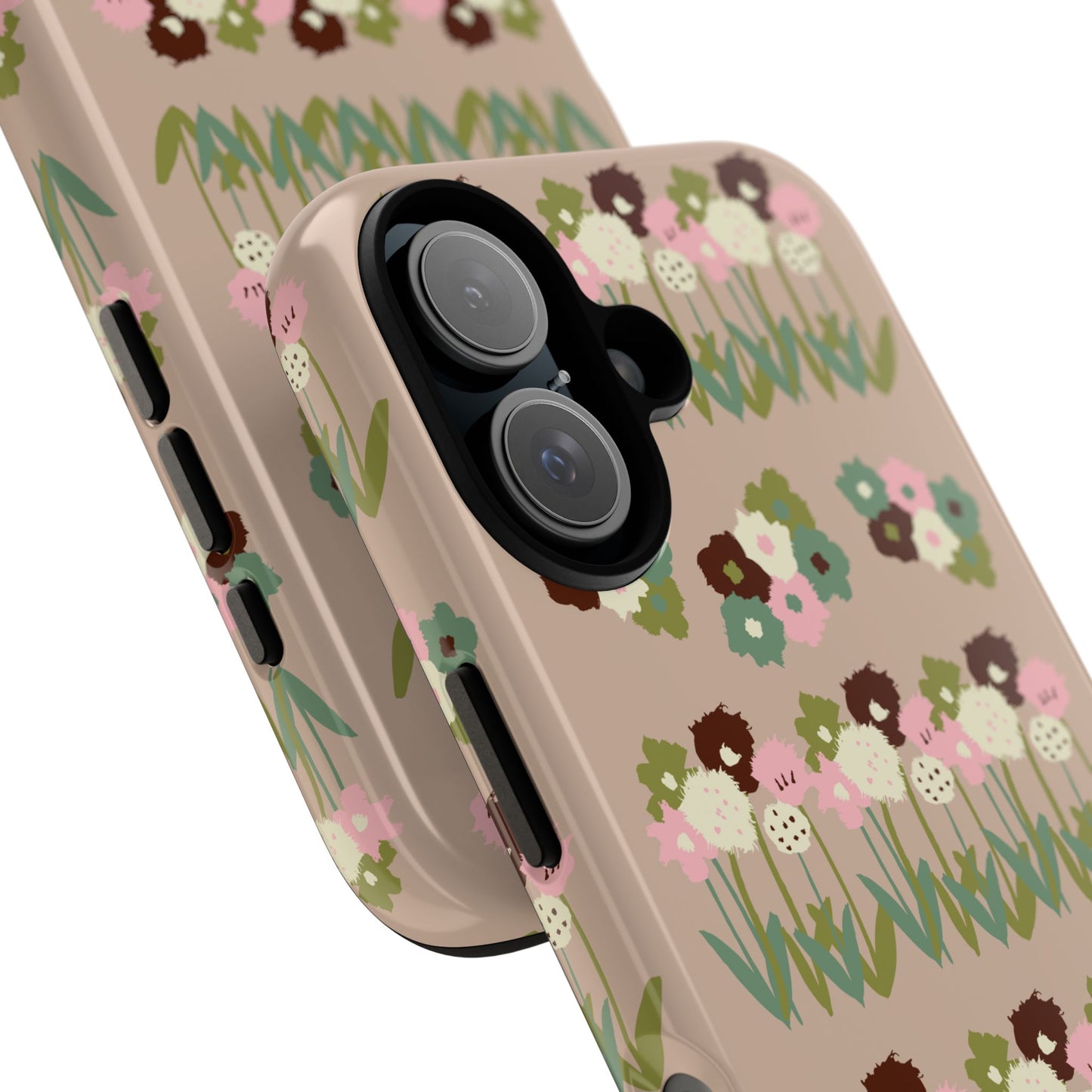 Cute Quirky Drawn Flowers Phone Case, Floral Design, Protective Case, Gift for Her, Flower Pattern, Unique Phone Cover