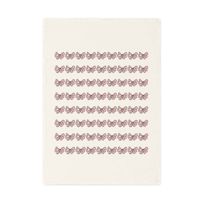 Cute handdrawn pink bows | Cotton Tea Towel