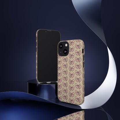 Cute little pink bows - phone case