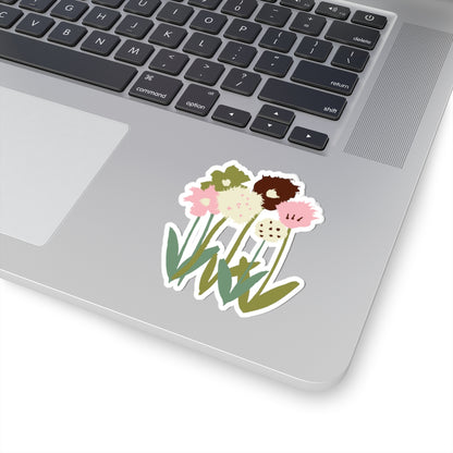 Hand-drawn flowers - Kiss-Cut Stickers