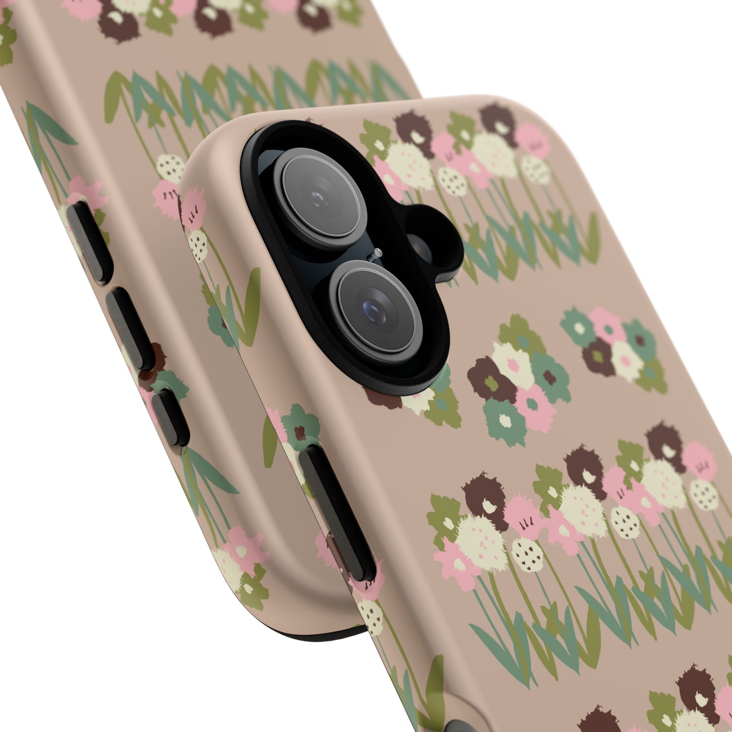 Cute Quirky Drawn Flowers Phone Case, Floral Design, Protective Case, Gift for Her, Flower Pattern, Unique Phone Cover