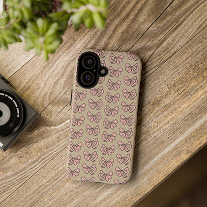 Cute little pink bows - phone case