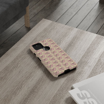 Cute little pink bows - phone case
