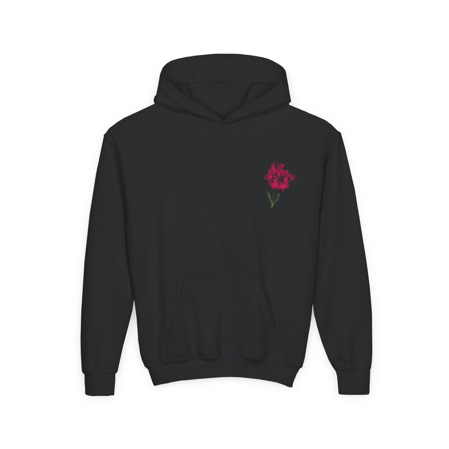 Handdrawn Flower | Youth Heavy Blend Hooded Sweatshirt