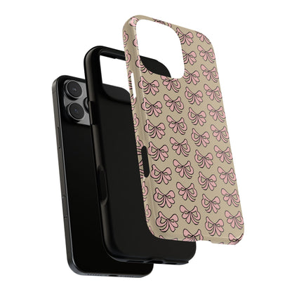 Cute little pink bows - phone case