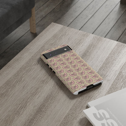 Cute little pink bows - phone case