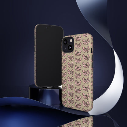 Cute little pink bows - phone case